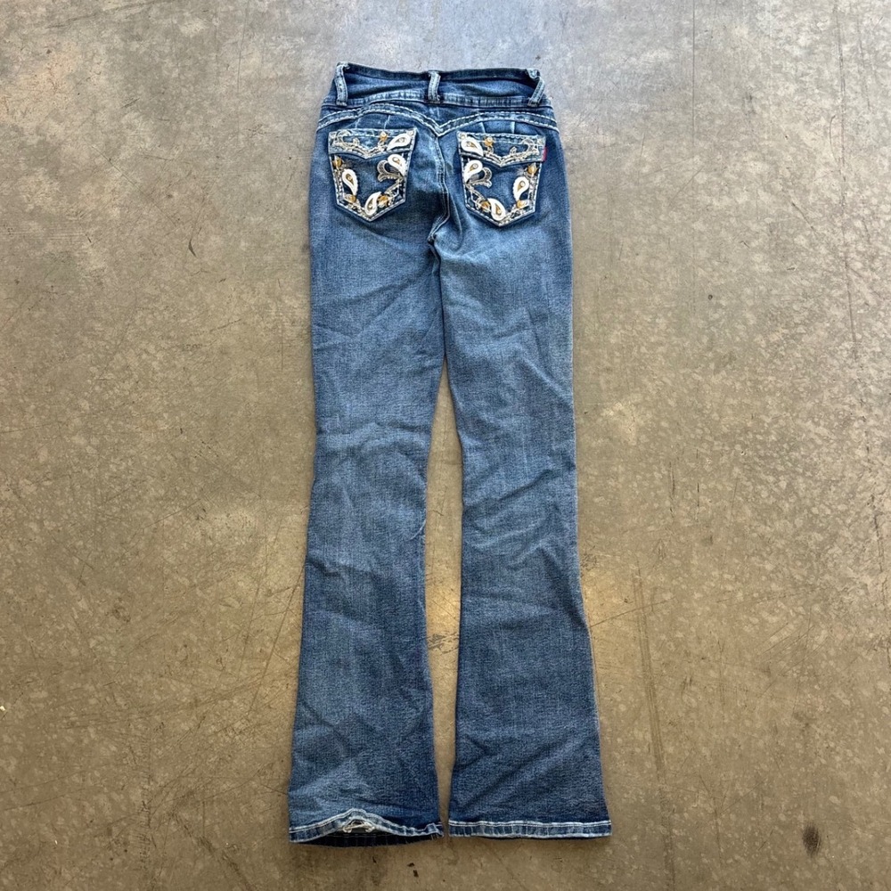 Y2K Love You Women's Bedazzled Bootcut Flare Jeans 1/2
